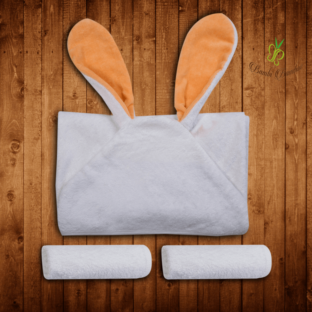 Amber Cloud Hooded Bath Set