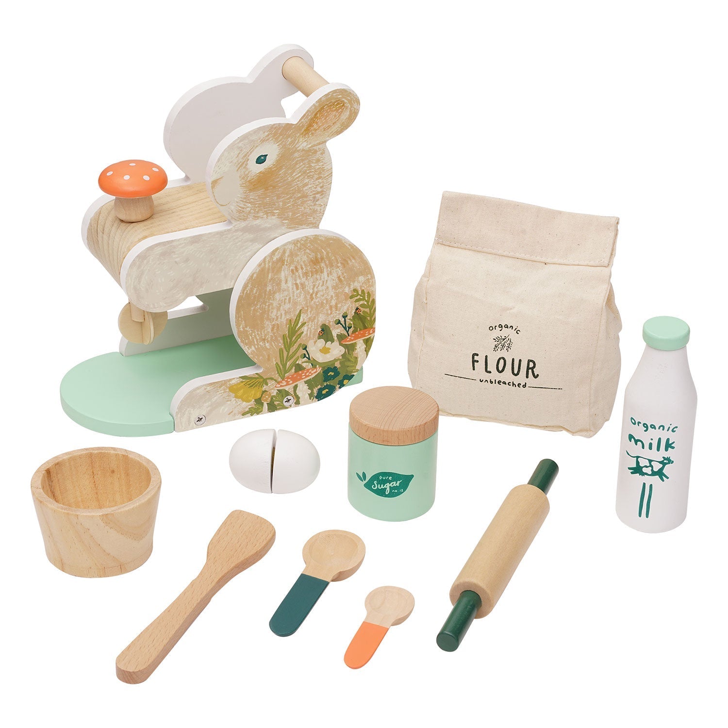 Gentle Play Wooden Baking Set | Quiet Creativity Mixer